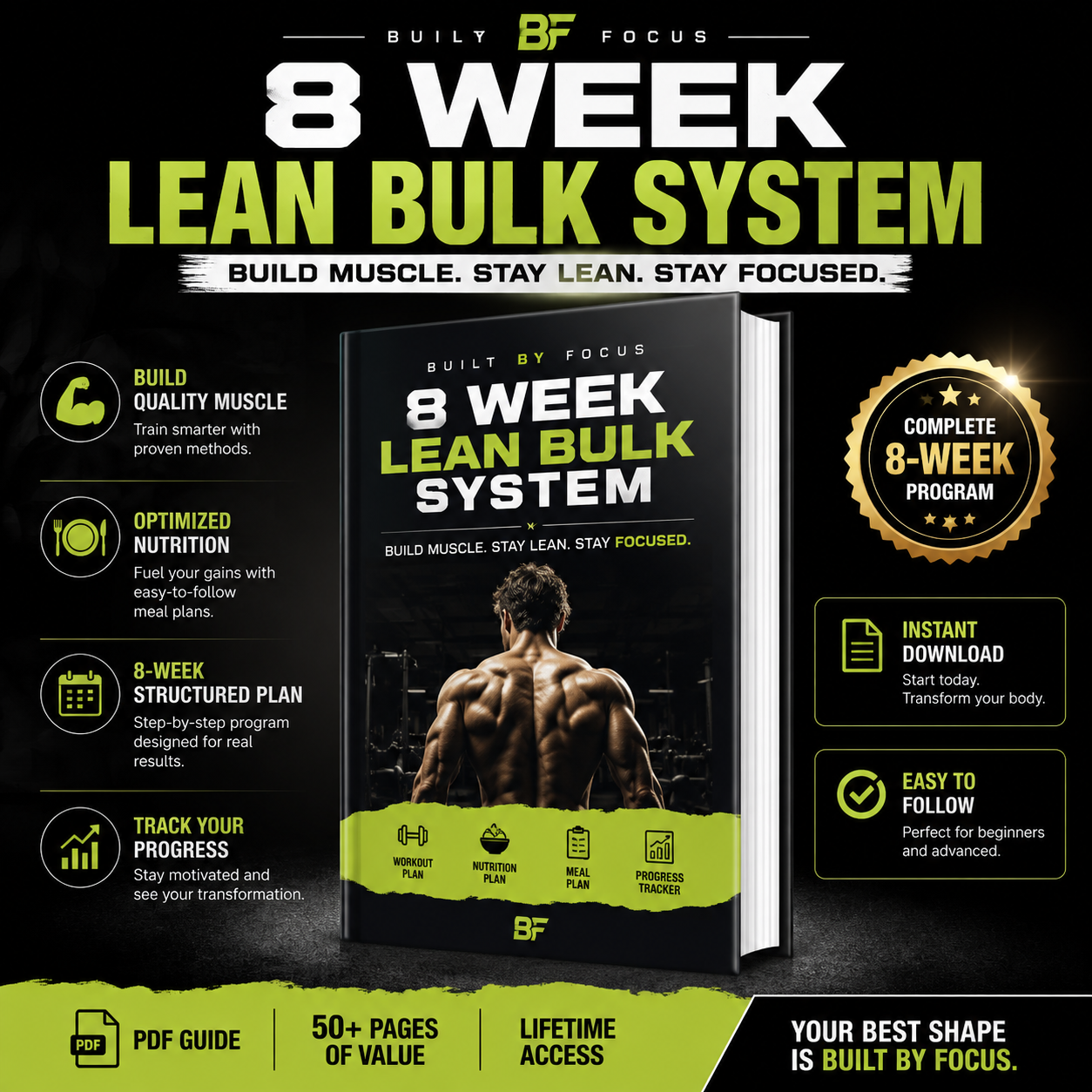 Built By Focus - 8 Week Lean Bulk System